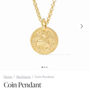 Julie Vos Gold Coin Pendant (no chain pendant only)